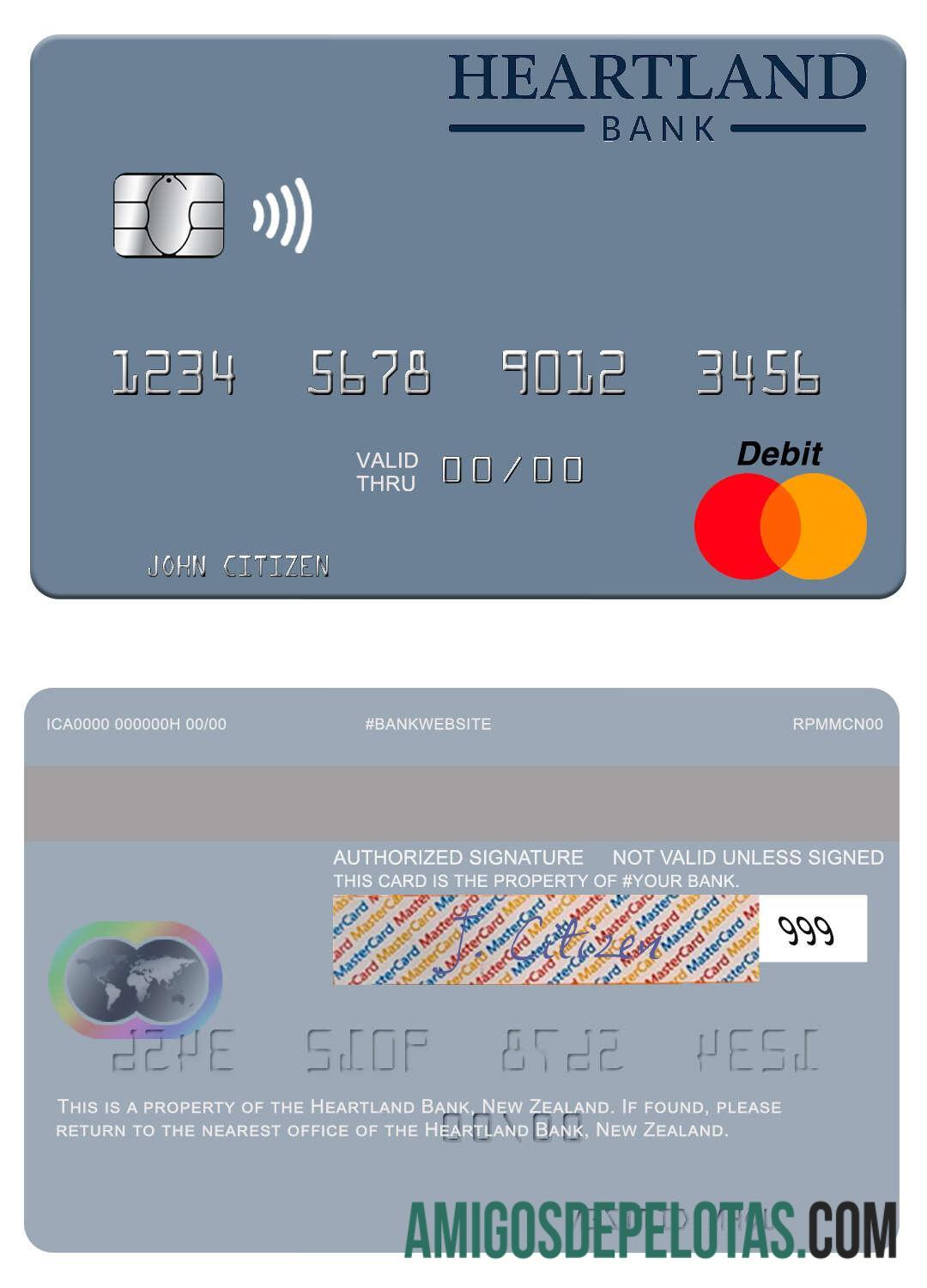 New Zealand Heartland Bank Mastercard download for verification